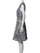 Aidan Mattox Printed Knee-Length Dress