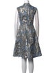 Aidan Mattox Printed Knee-Length Dress