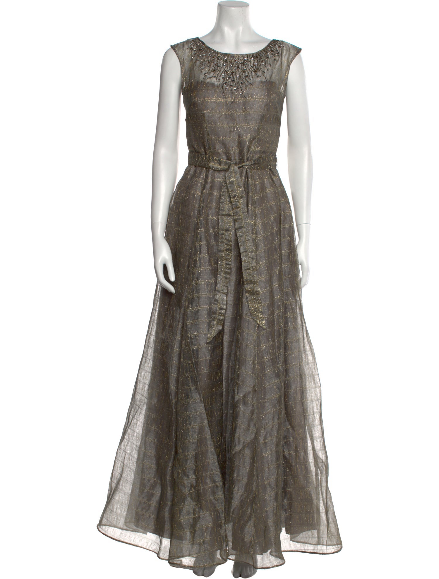 Aidan Mattox Nylon Long Dress