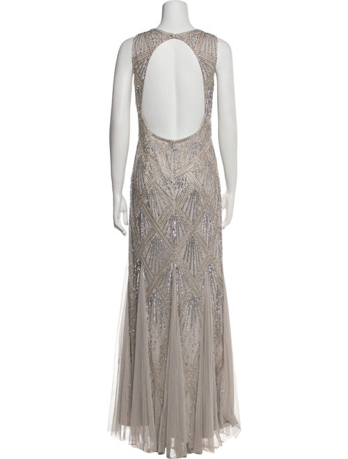 Aidan Mattox Patterned Long Dress