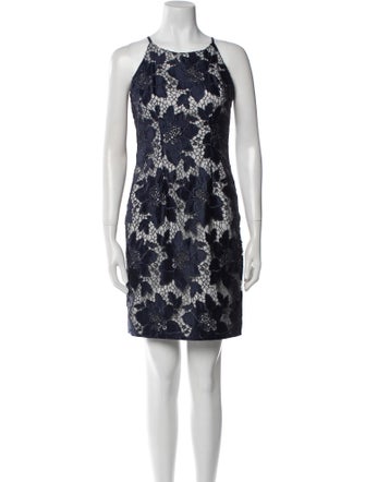 Aidan Mattox Printed Mini Dress