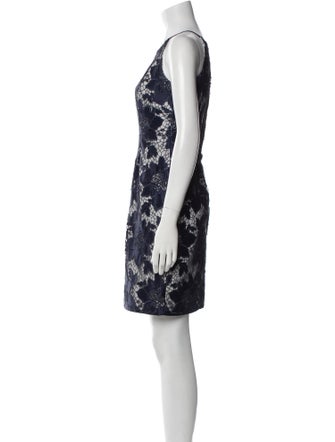 Aidan Mattox Printed Mini Dress