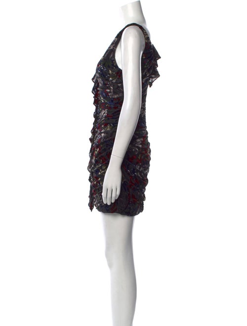 Aidan Mattox Printed Mini Dress