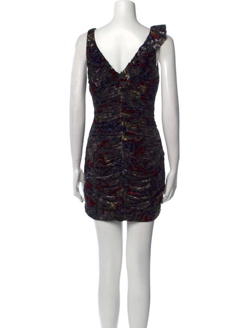 Aidan Mattox Printed Mini Dress