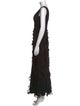 Aidan Mattox V-Neck Long Dress