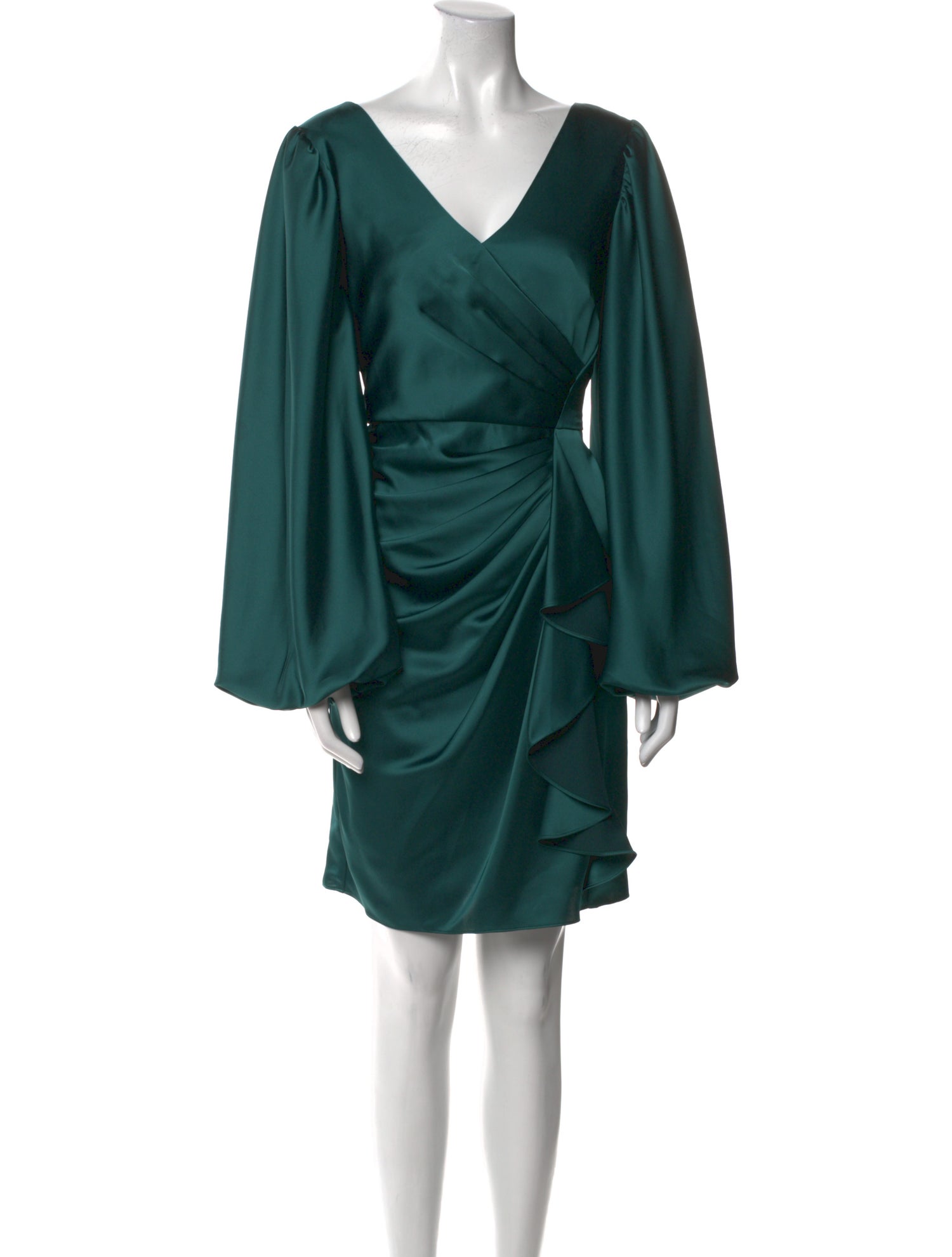 Aidan Mattox V-Neck Mini Dress