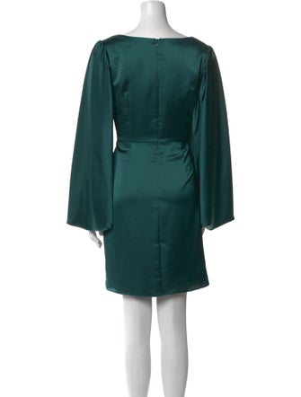 Aidan Mattox V-Neck Mini Dress