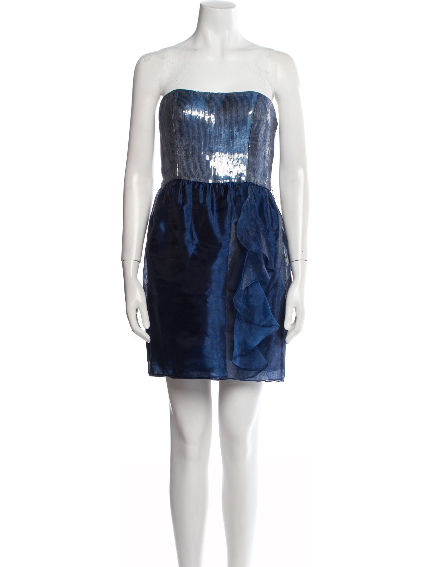 Aidan Mattox Colorblock Pattern Mini Dress