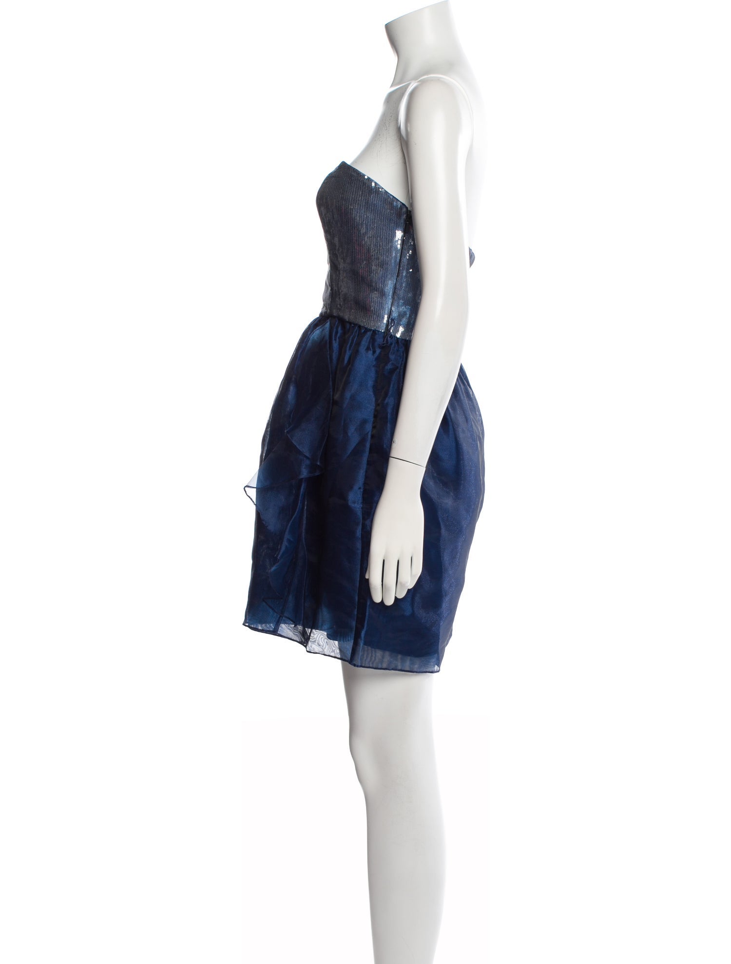 Aidan Mattox Colorblock Pattern Mini Dress