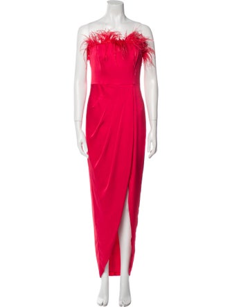 Aidan Mattox Strapless Long Dress