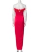 Aidan Mattox Strapless Long Dress