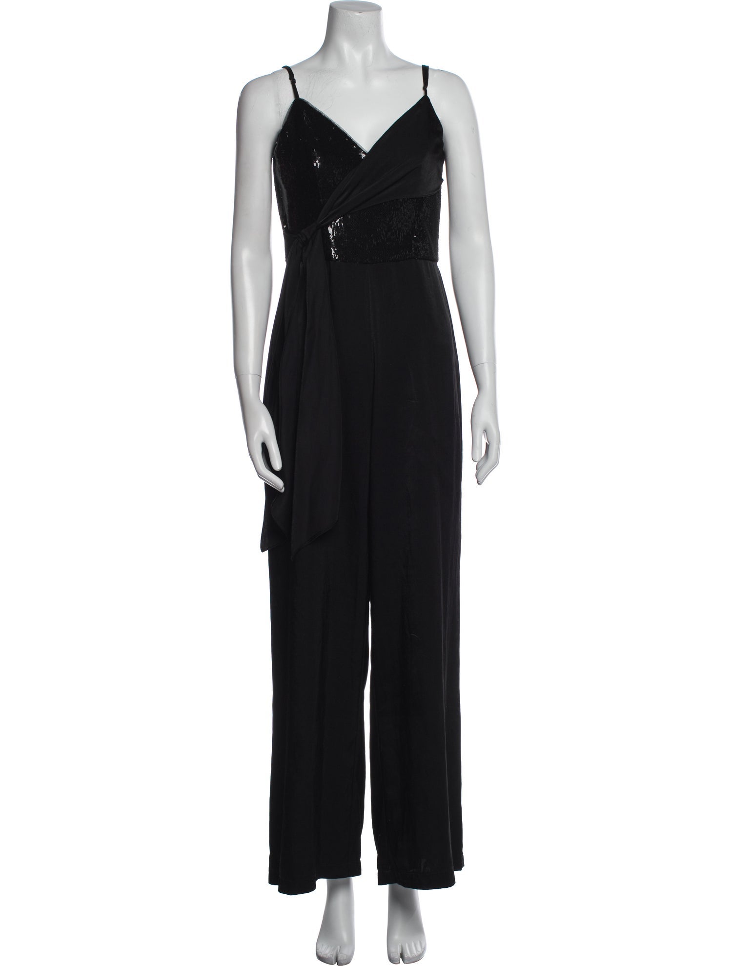 Aidan Mattox V-Neck Jumpsuit