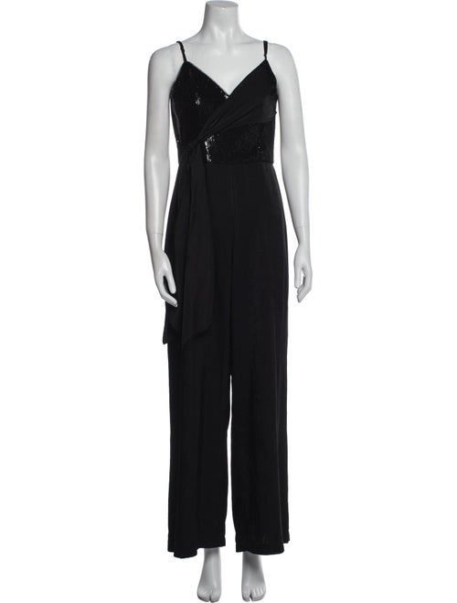 Aidan Mattox V-Neck Jumpsuit