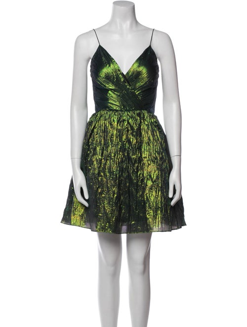 Aidan Mattox Printed Mini Dress