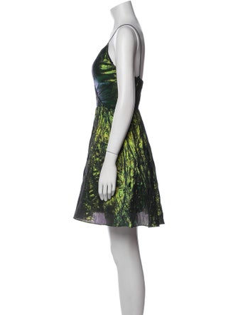 Aidan Mattox Printed Mini Dress