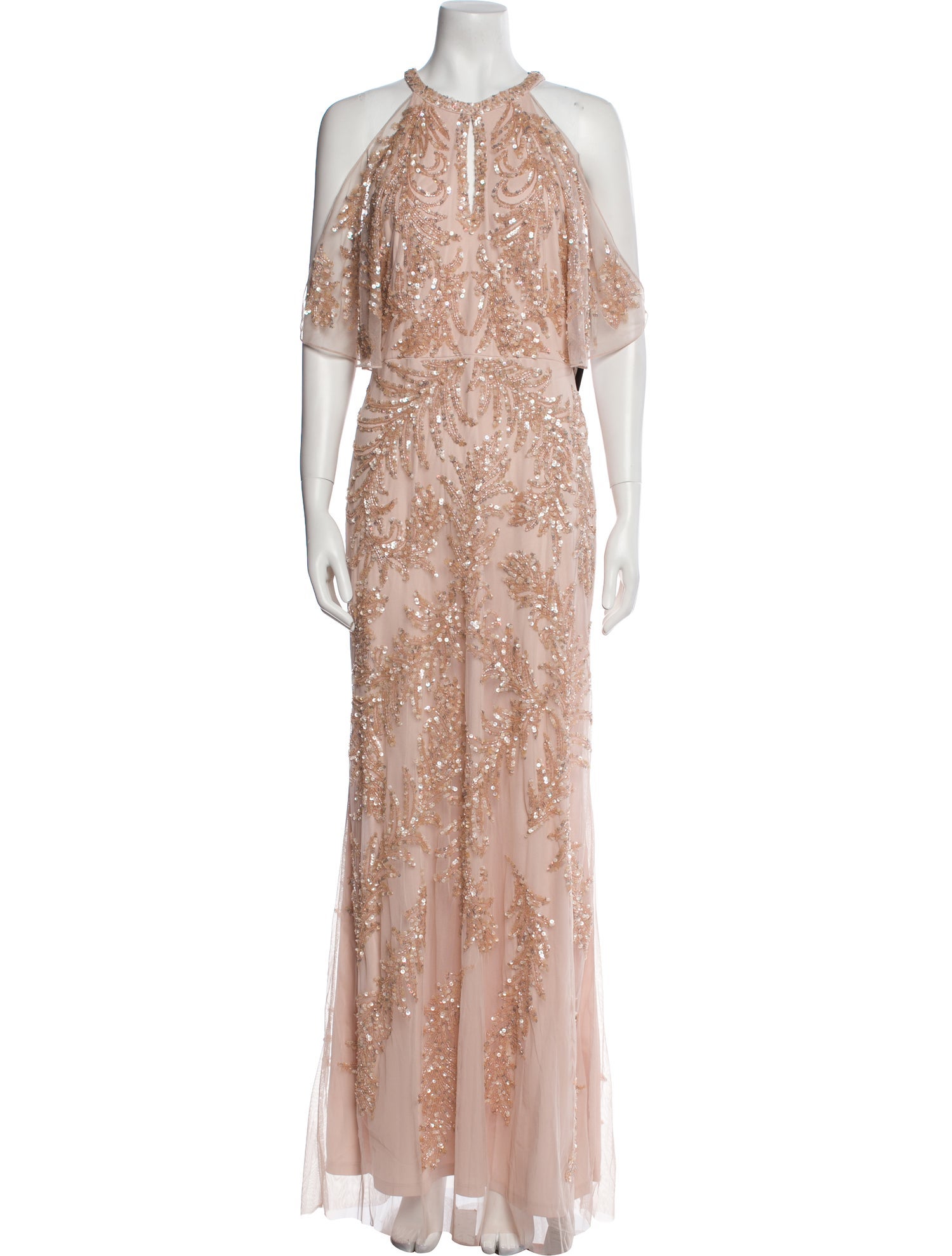 Aidan Mattox Lace Pattern Long Dress w/ Tags