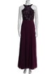 Aidan Mattox Halterneck Long Dress