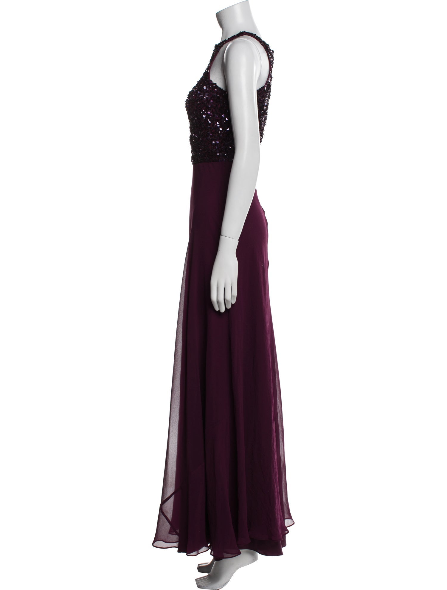 Aidan Mattox Halterneck Long Dress