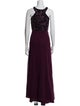 Aidan Mattox Halterneck Long Dress