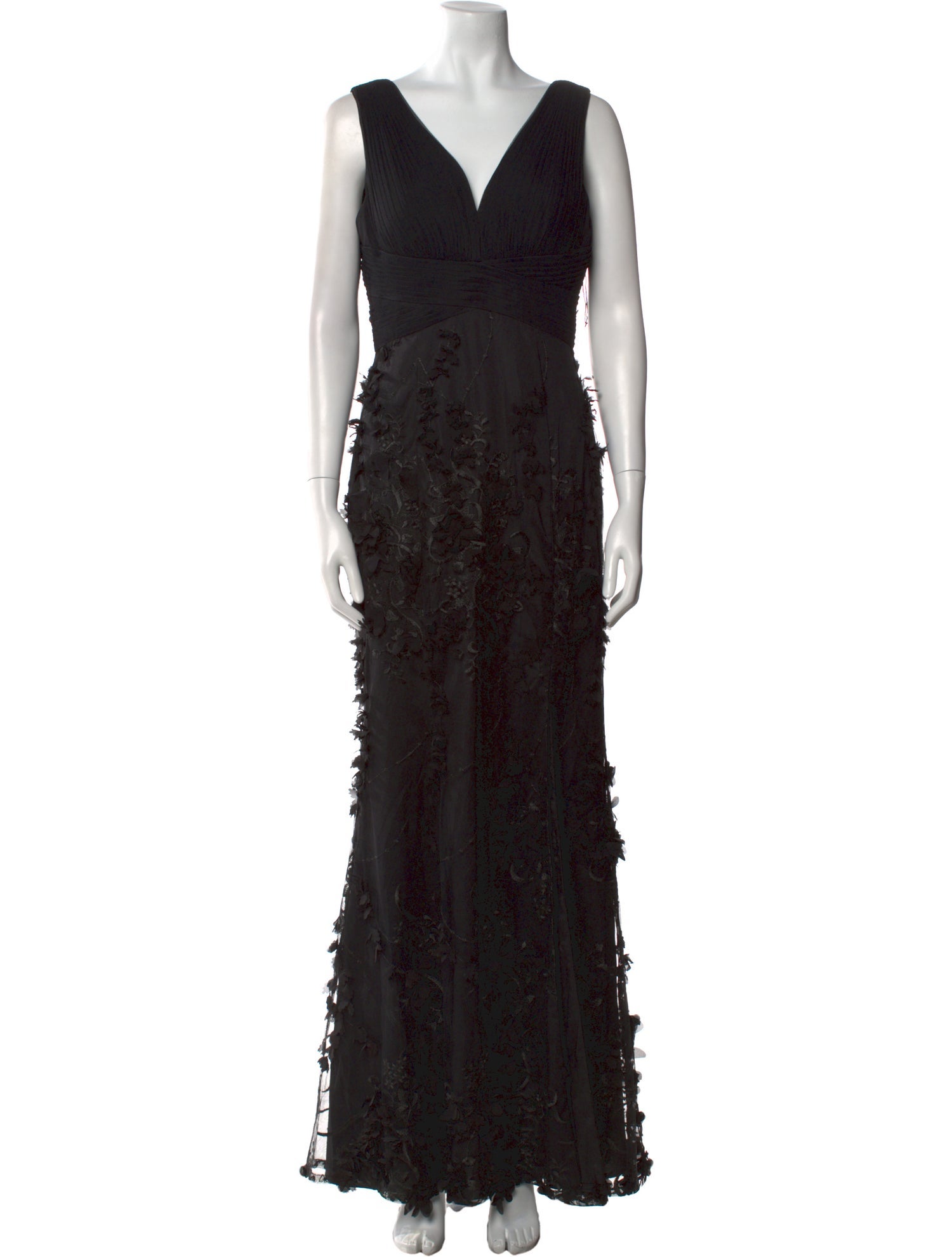 Aidan Mattox V-Neck Long Dress w/ Tags