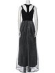 Aidan Mattox V-Neck Long Dress