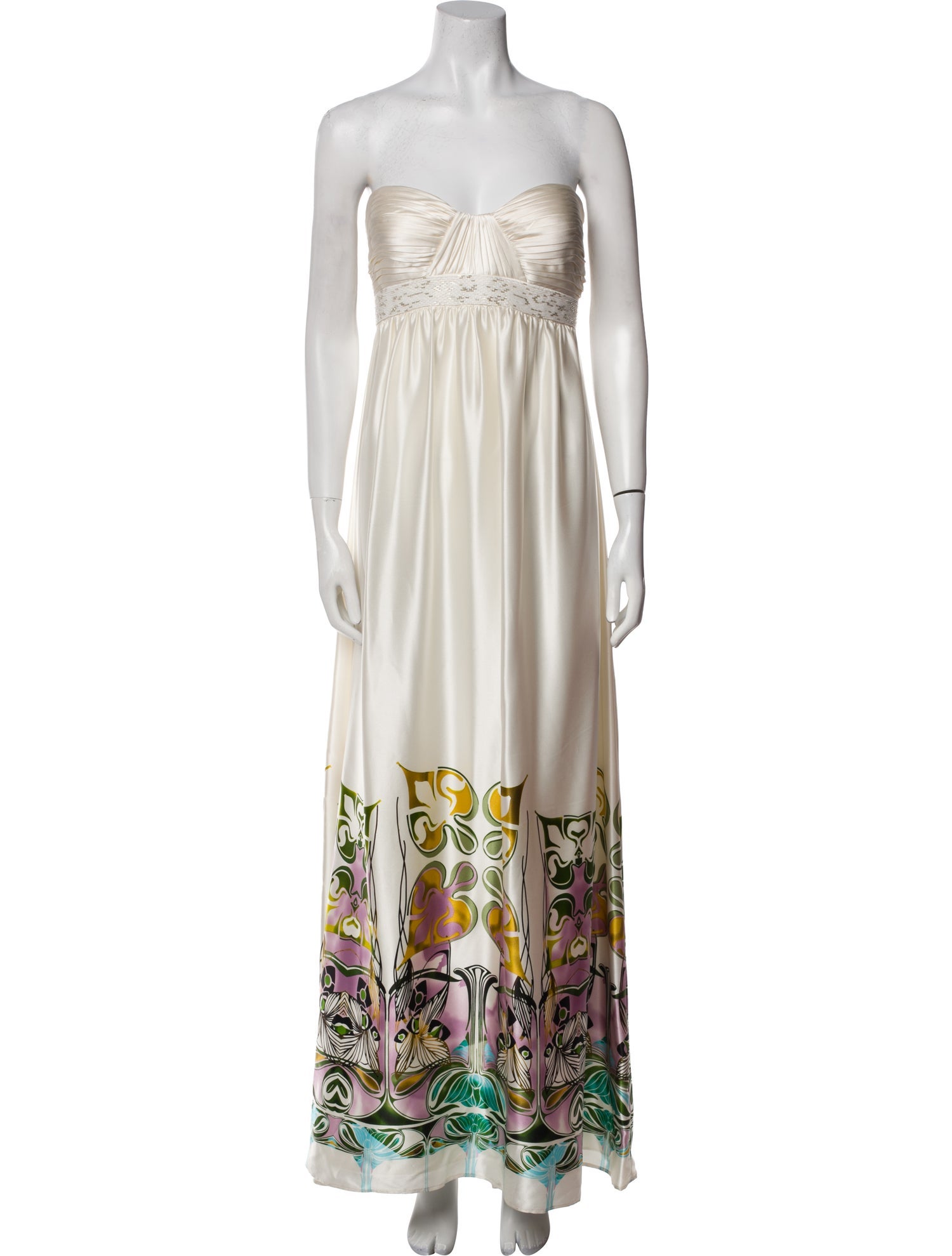 Aidan Mattox Silk Long Dress