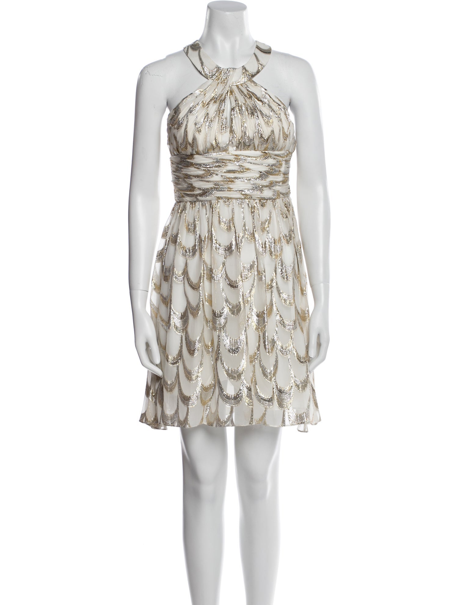 Aidan Mattox Silk Mini Dress