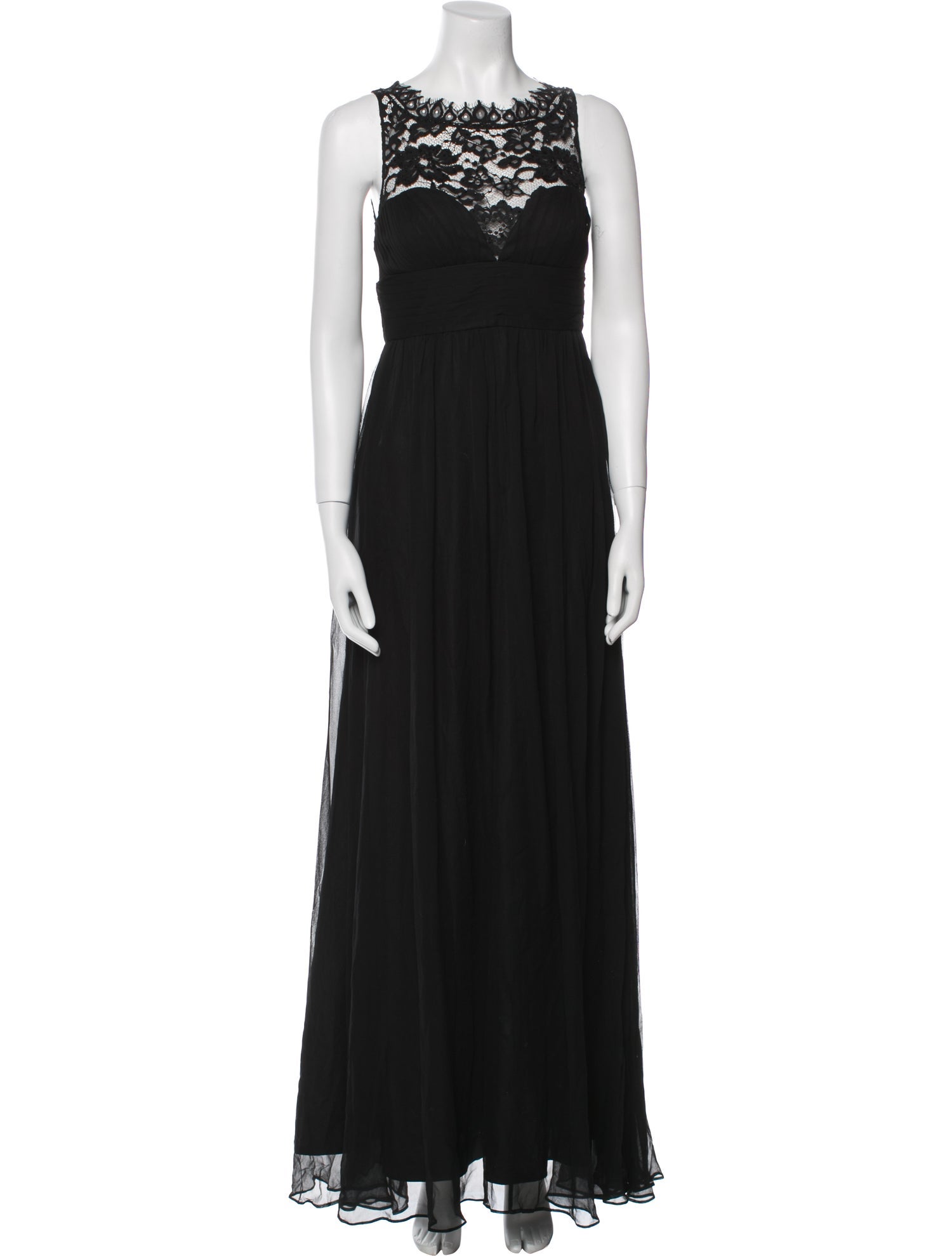 Aidan Mattox Silk Long Dress
