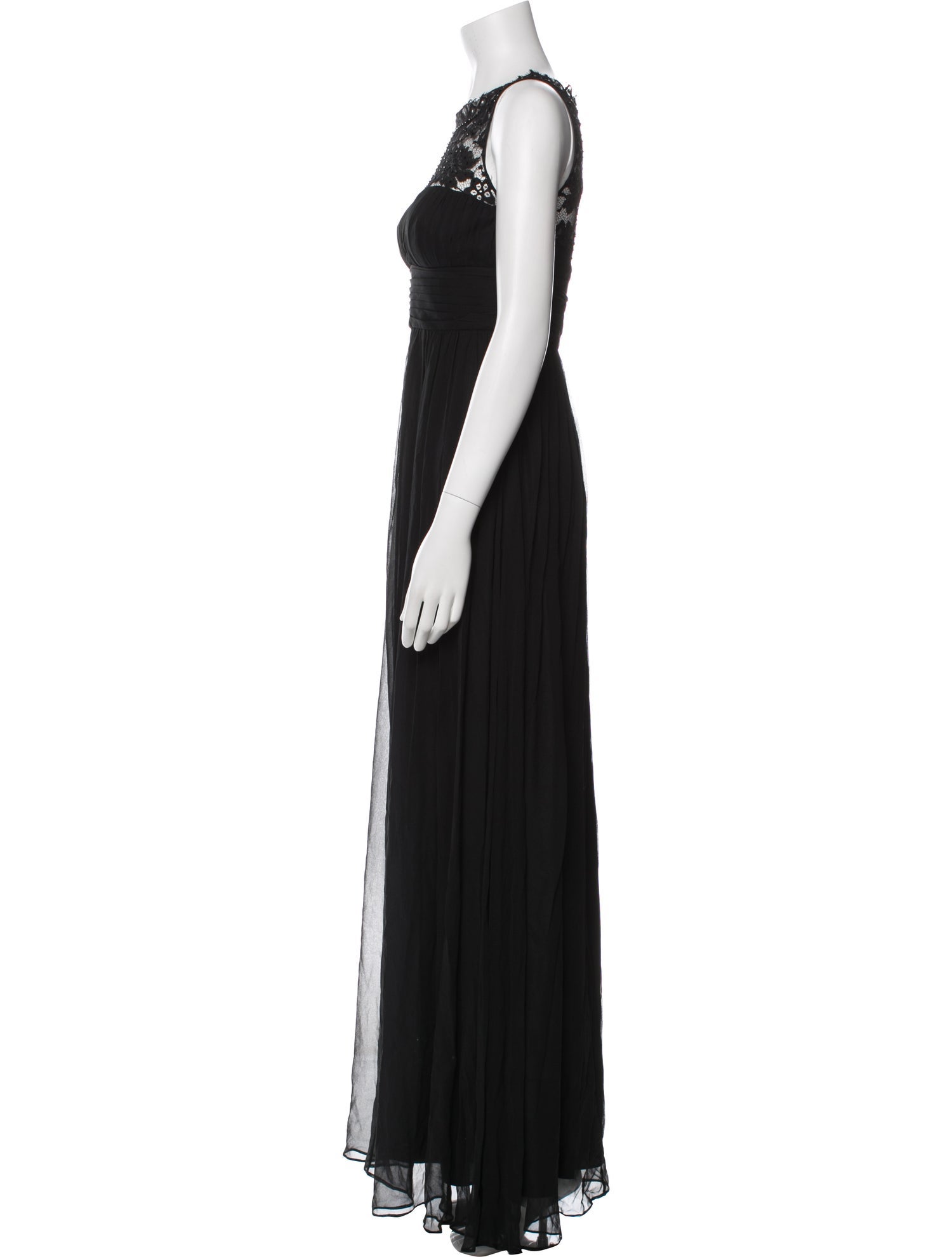 Aidan Mattox Silk Long Dress