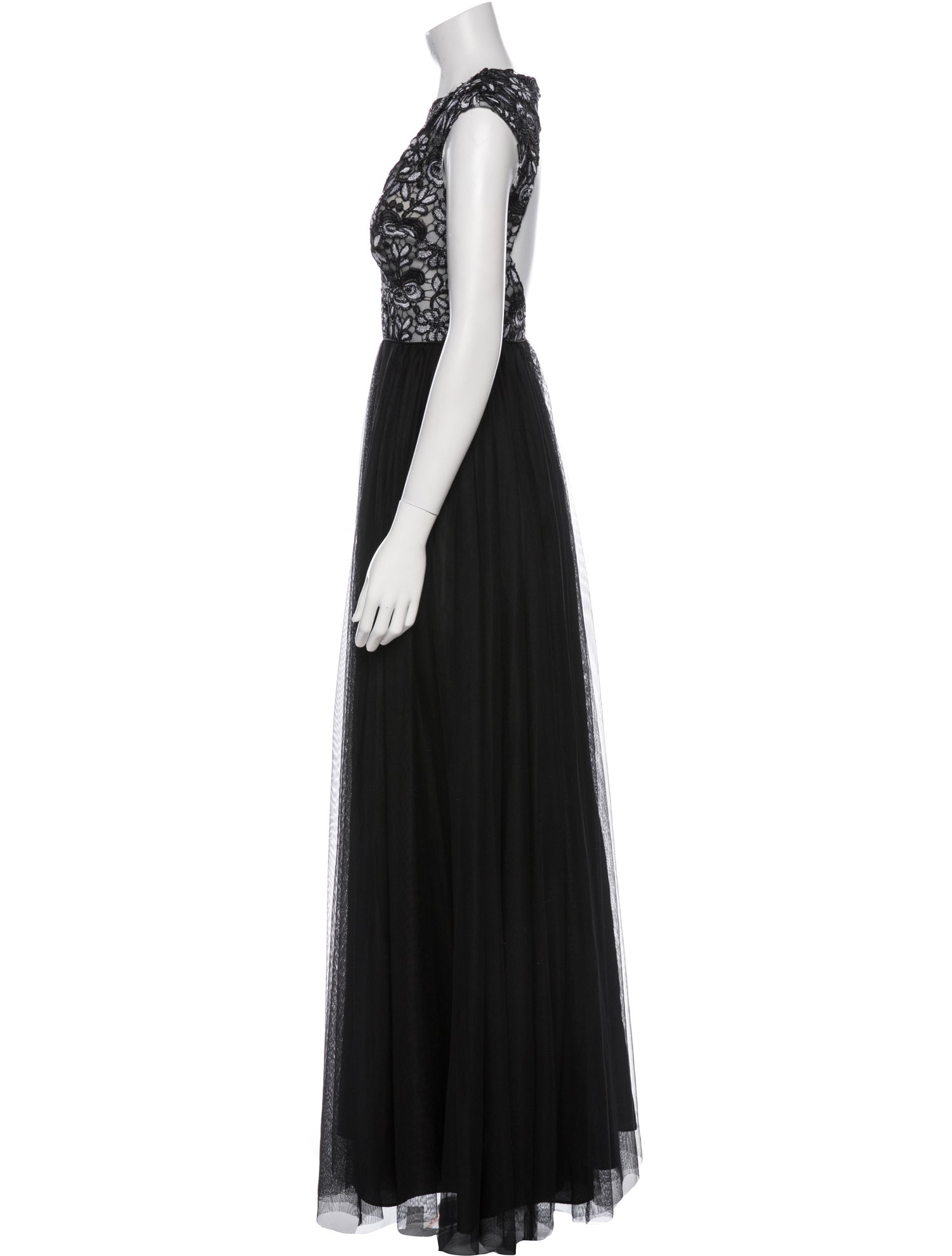 Aidan Mattox Crew Neck Long Dress w/ Tags