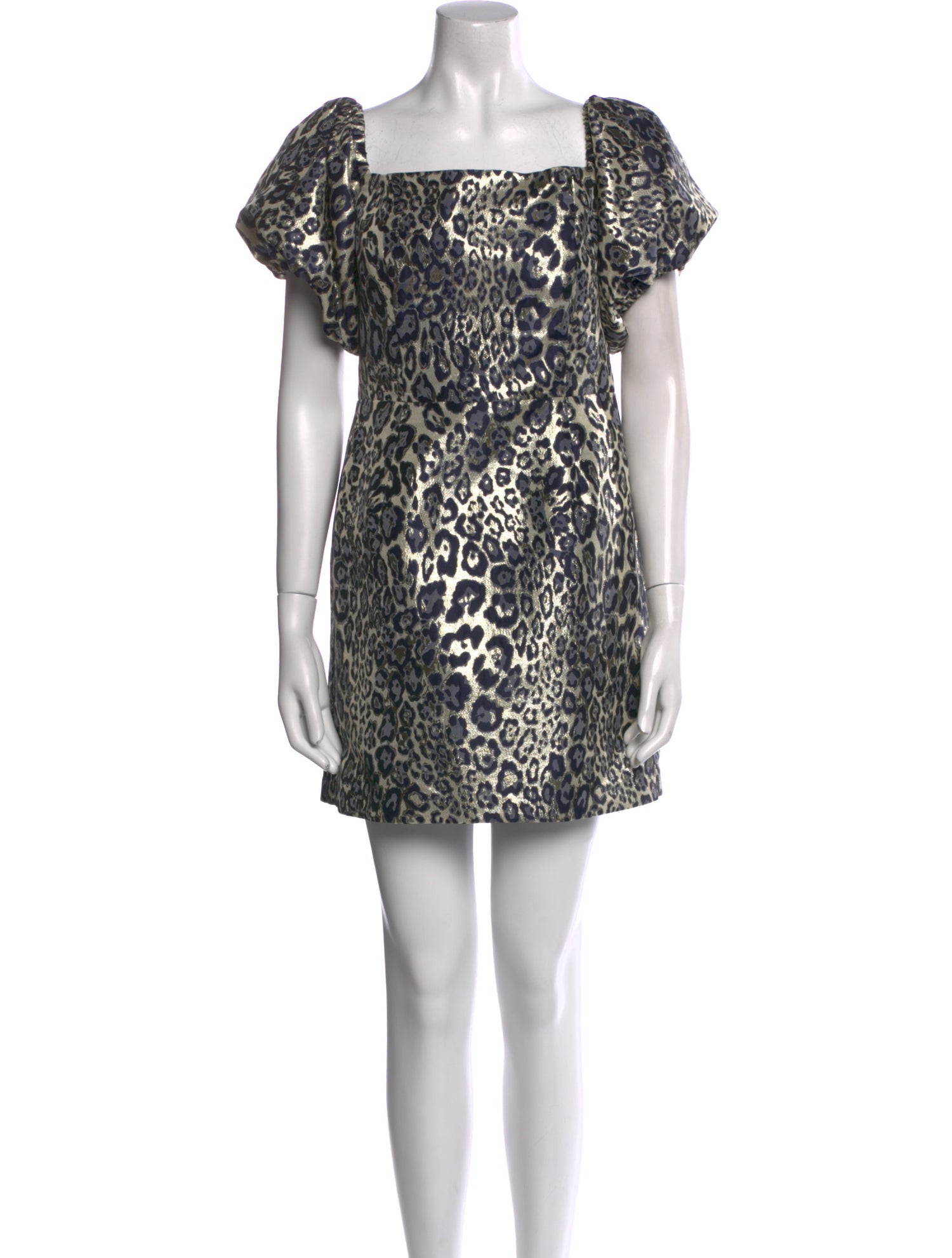 Aidan Mattox Animal Print Mini Dress