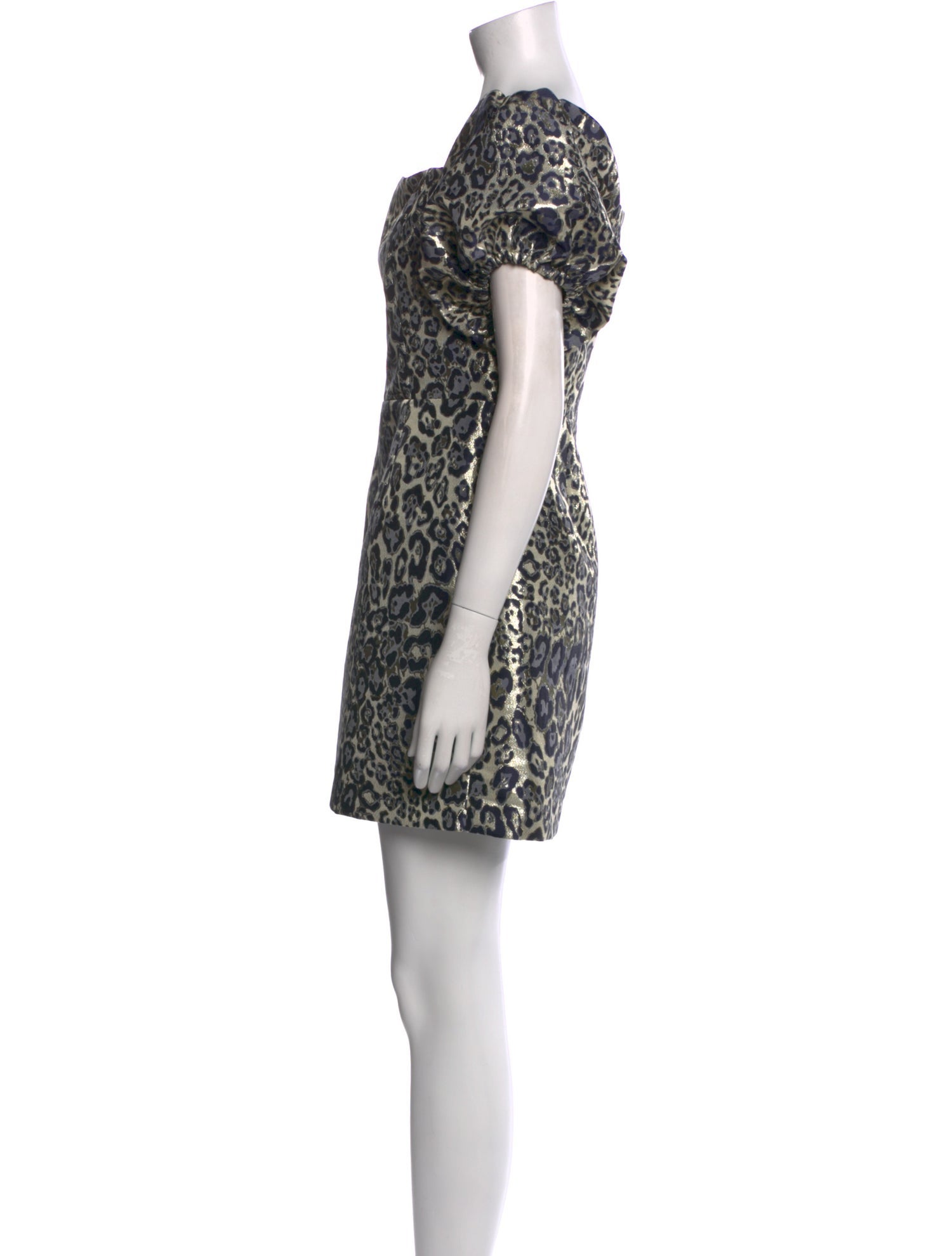 Aidan Mattox Animal Print Mini Dress