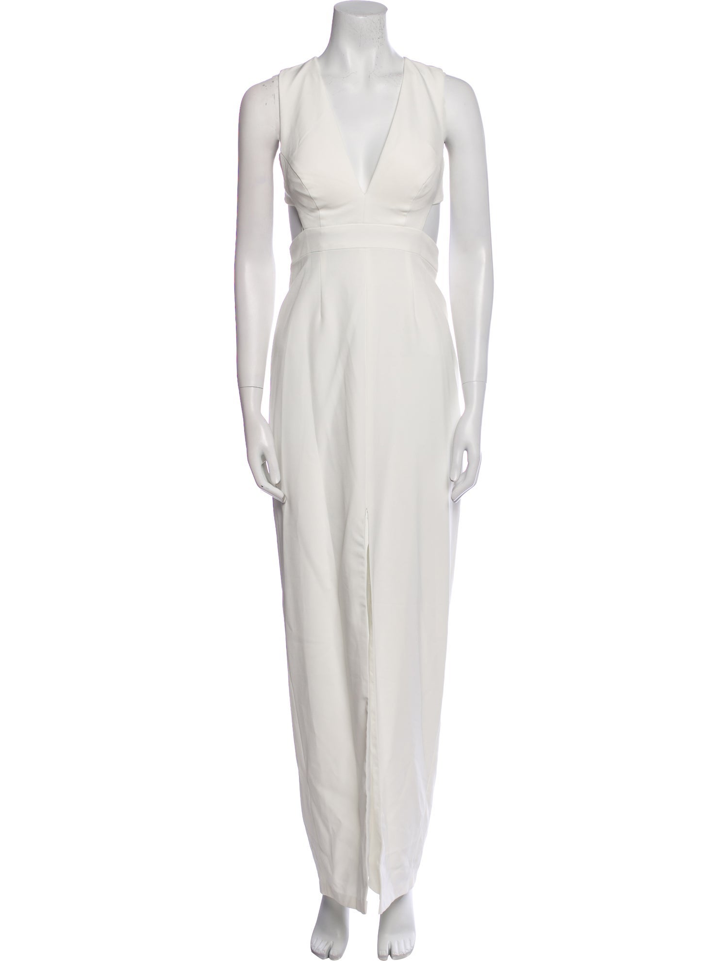 Aidan Mattox V-Neck Long Dress