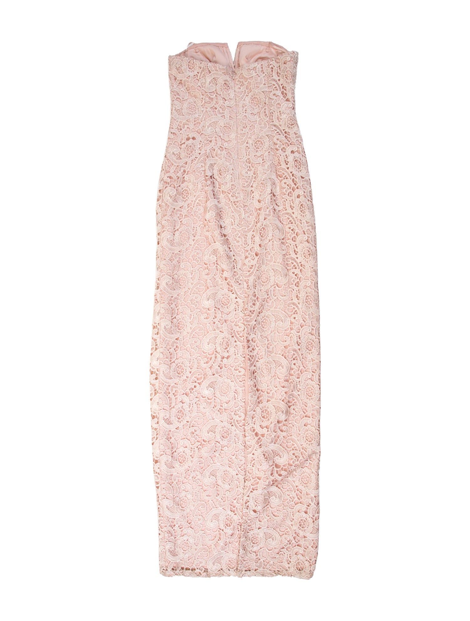 Aidan Mattox Lace Pattern Long Dress