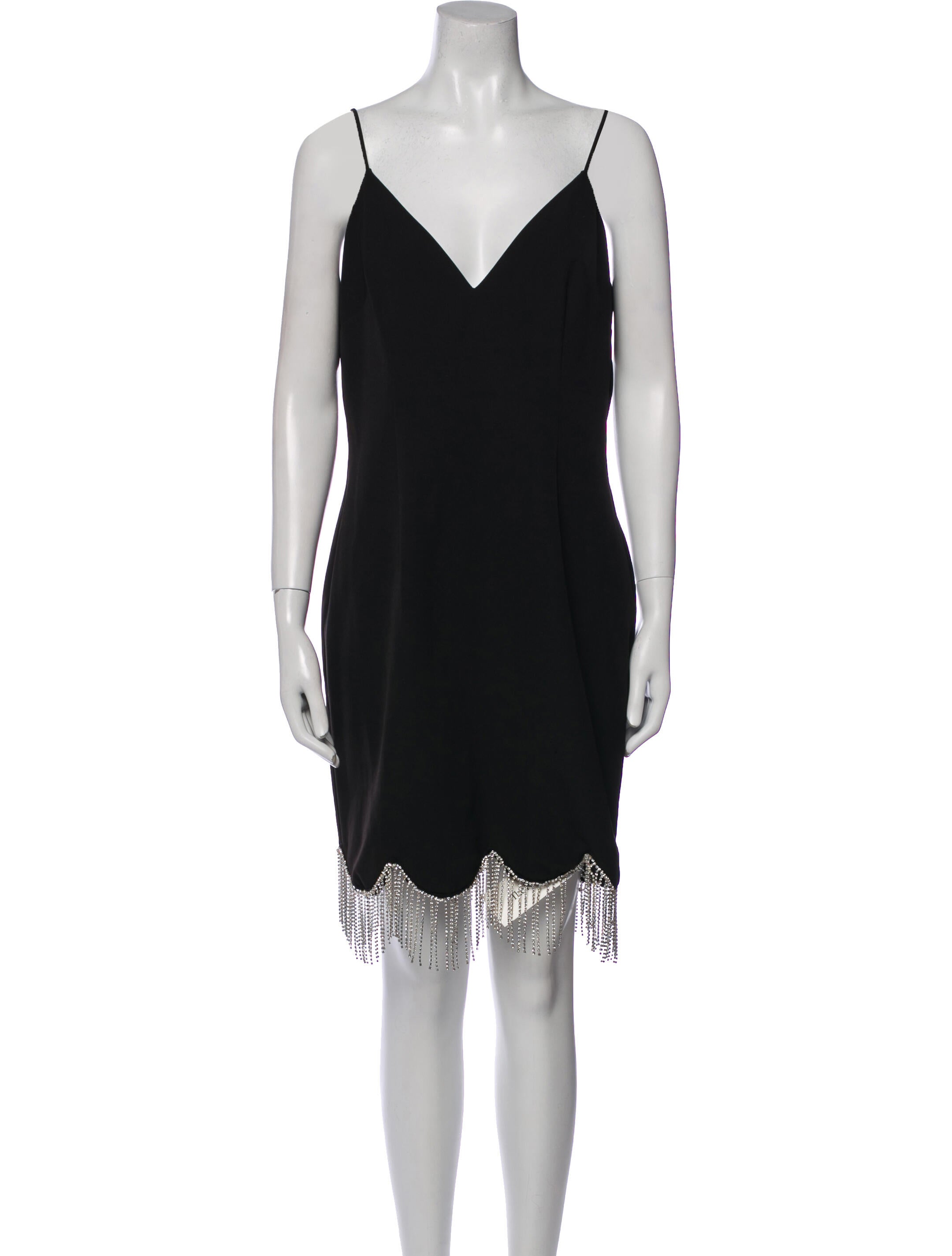 Aidan Mattox V-Neck Knee-Length Dress