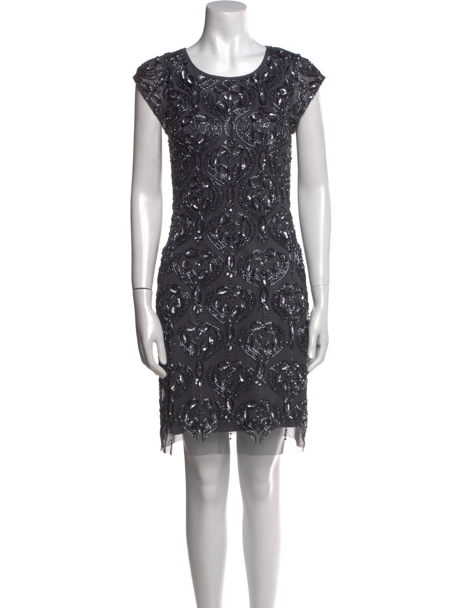 Aidan Mattox Mesh Mini Dress