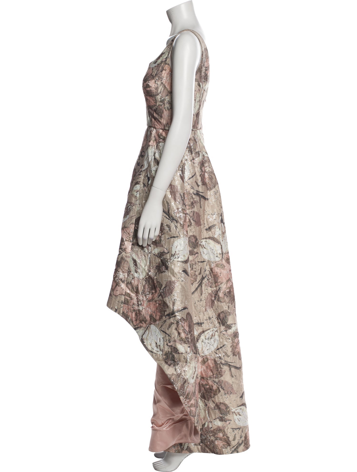 Aidan Mattox Printed Long Dress