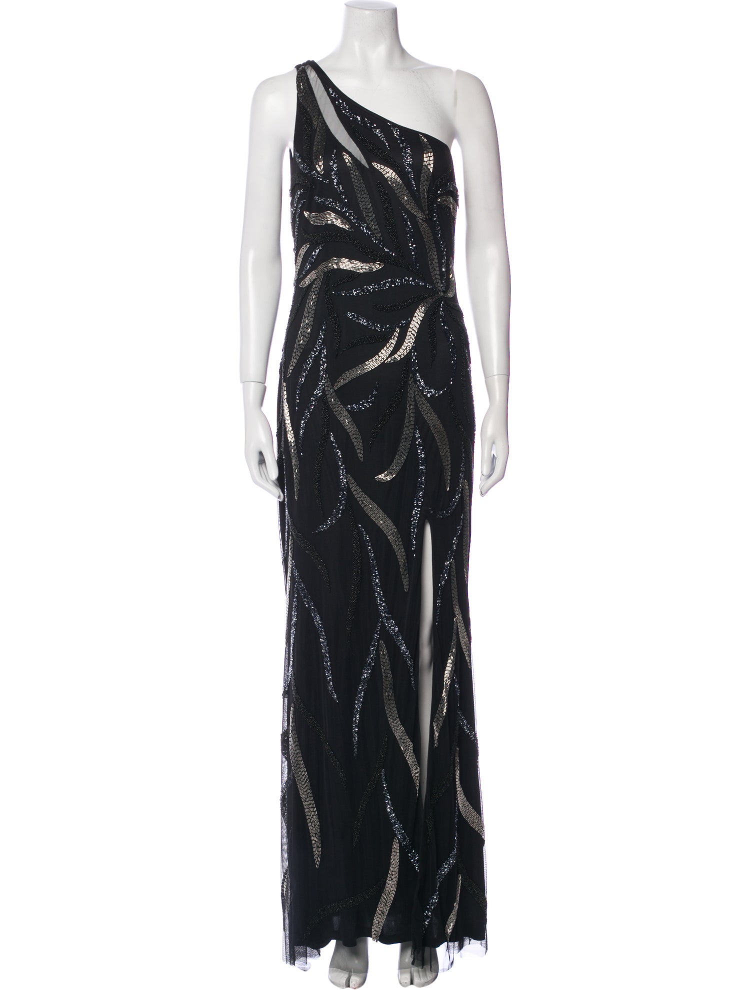 Aidan Mattox One-Shoulder Long Dress w/ Tags