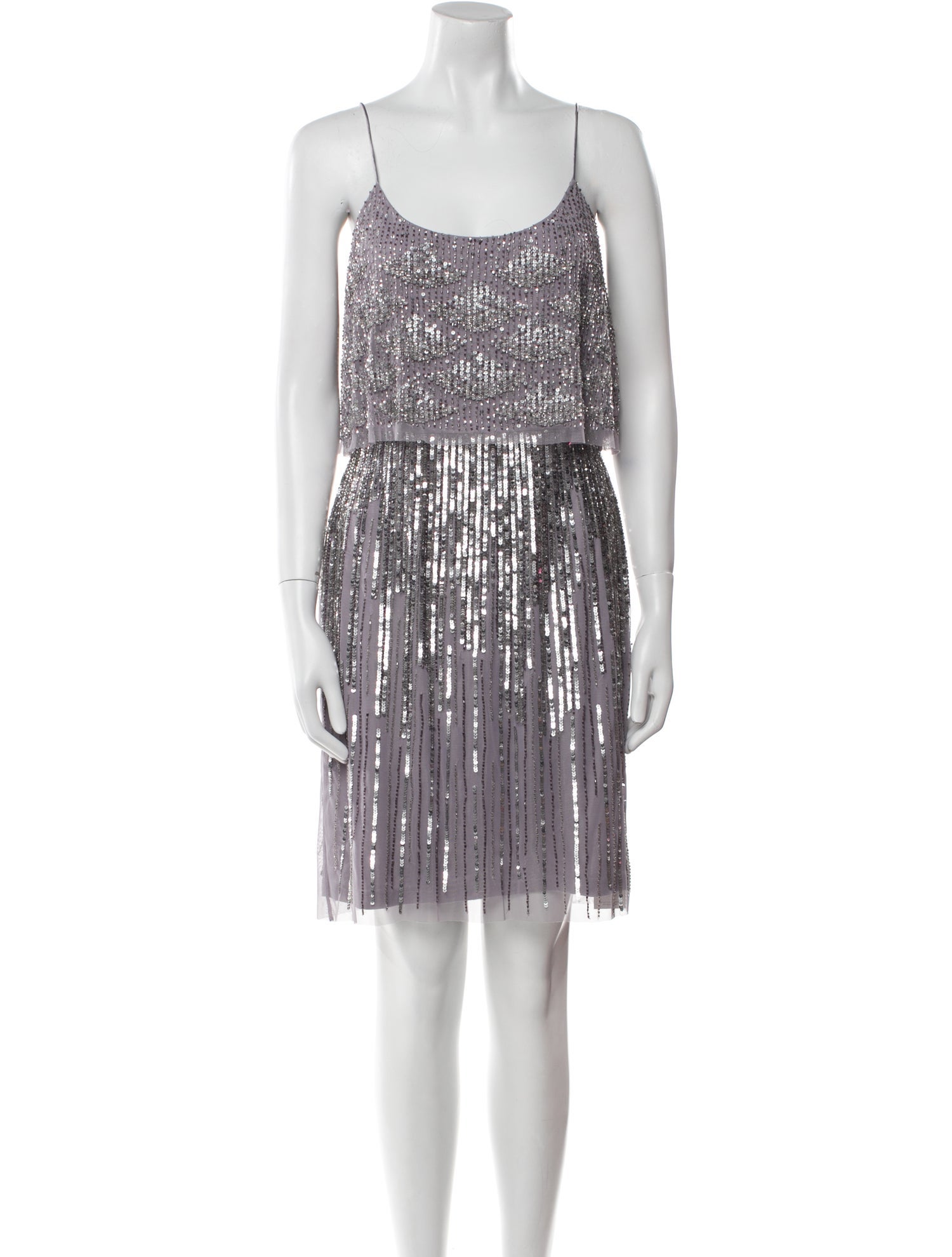 Aidan Mattox Striped Mini Dress