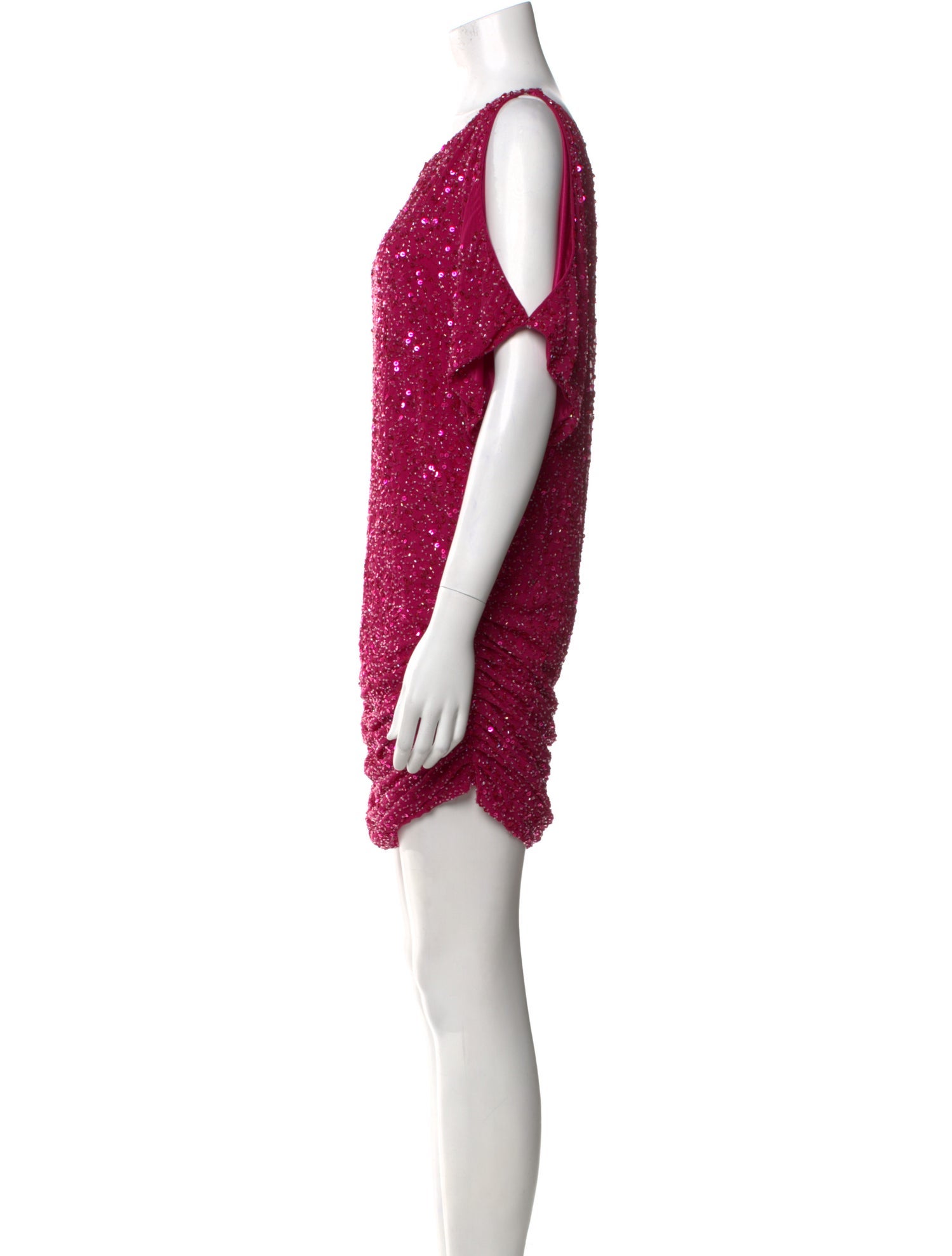 Aidan Mattox Scoop Neck Mini Dress