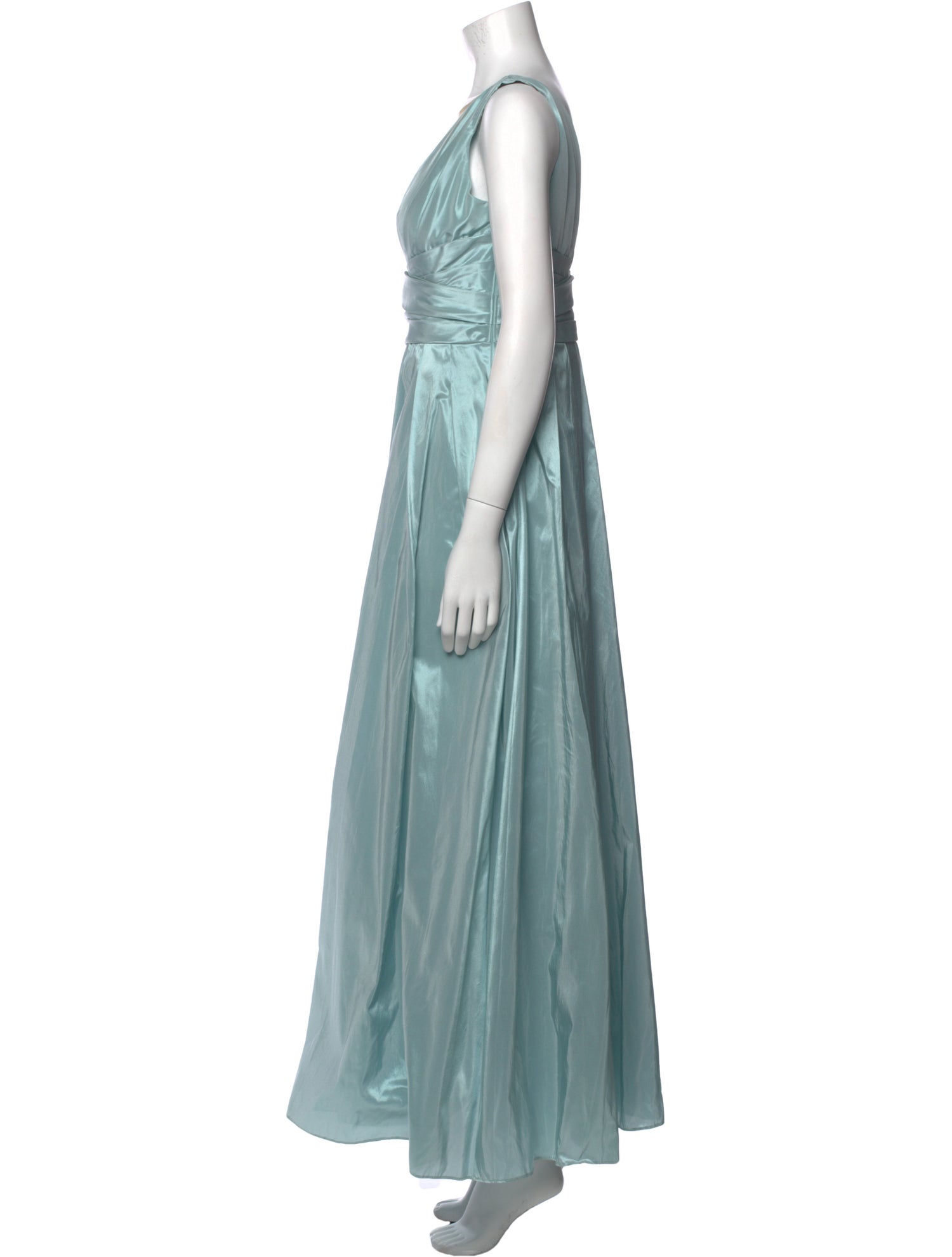 Aidan Mattox V-Neck Long Dress