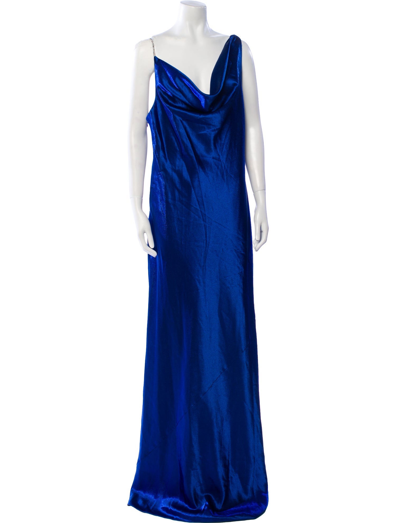 Aidan Mattox Cowl Neck Long Dress