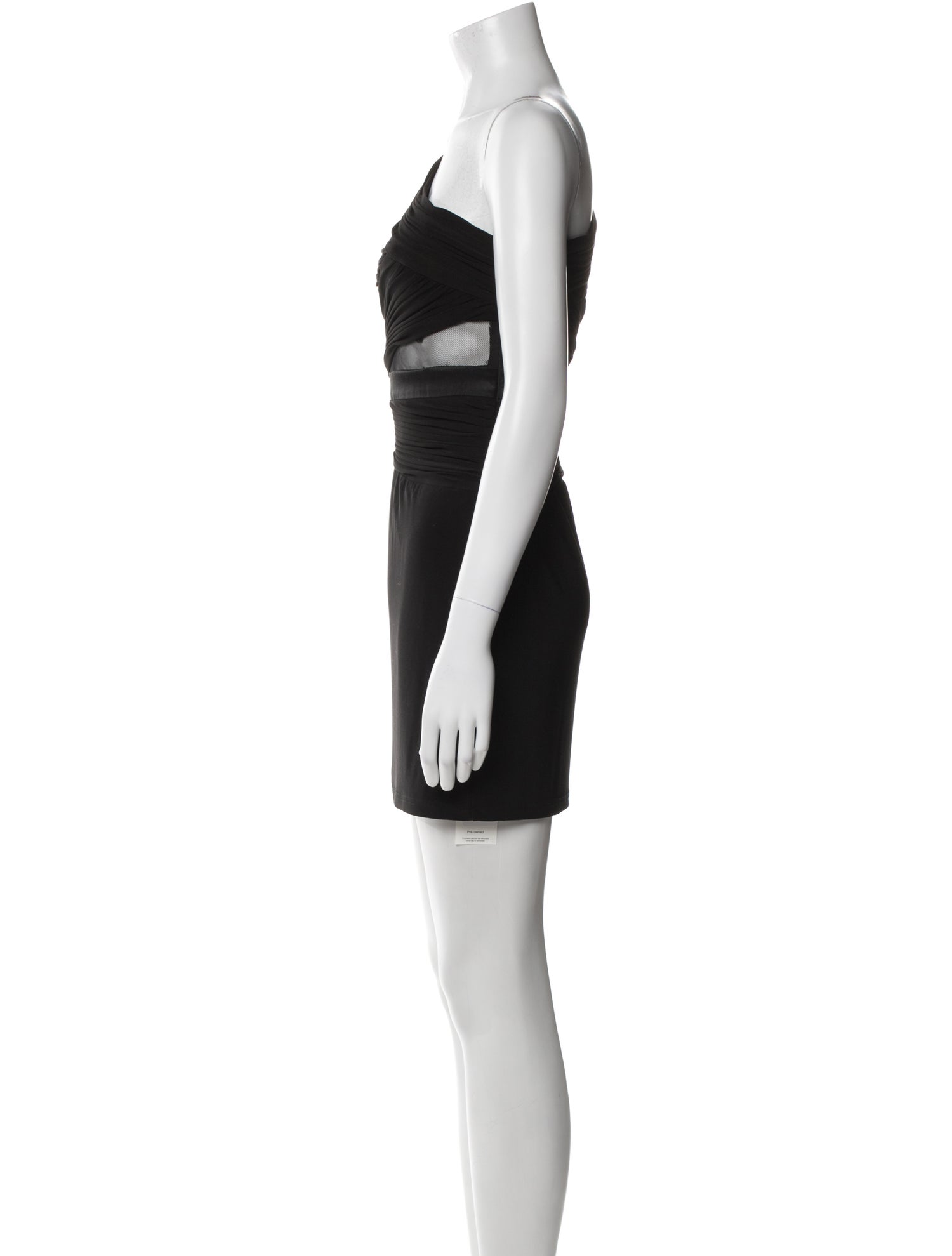 Aidan Mattox One-Shoulder Mini Dress