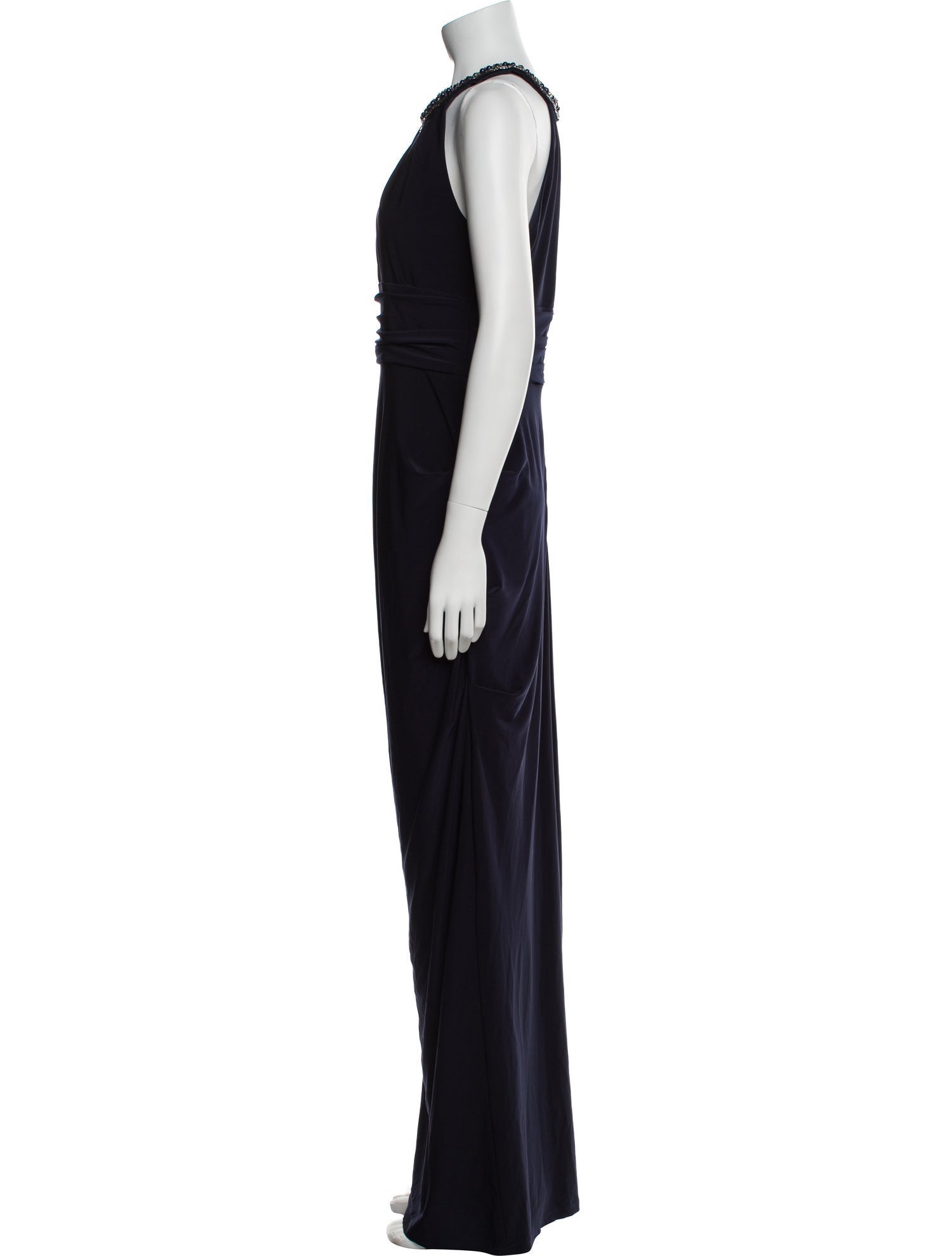 Aidan Mattox Halterneck Long Dress