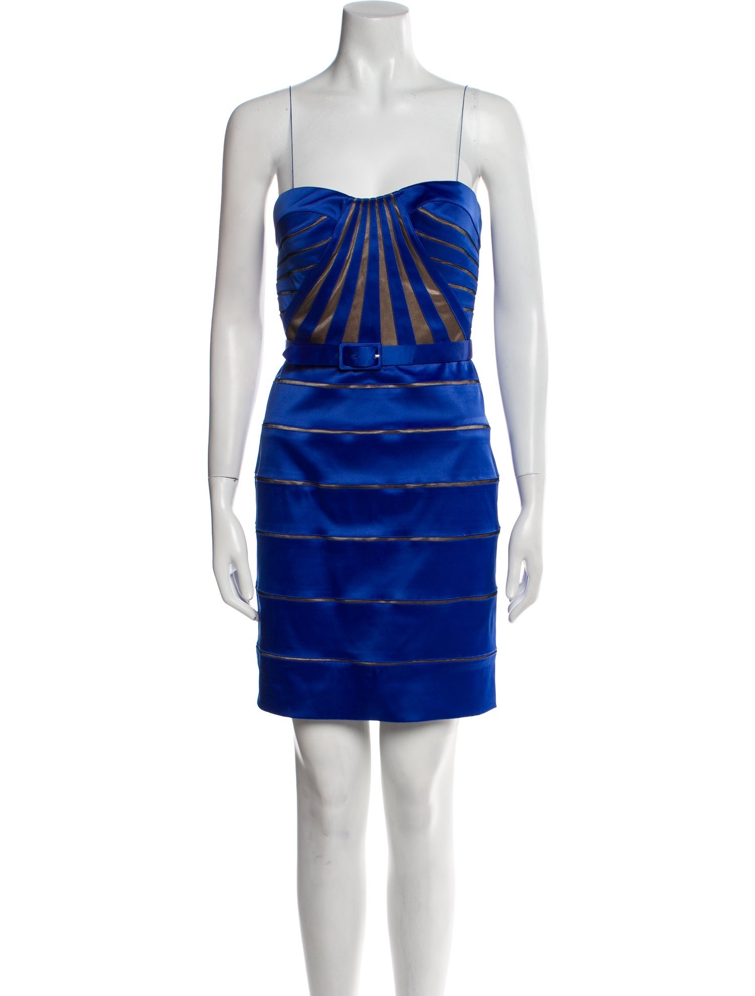 Aidan Mattox Striped Mini Dress