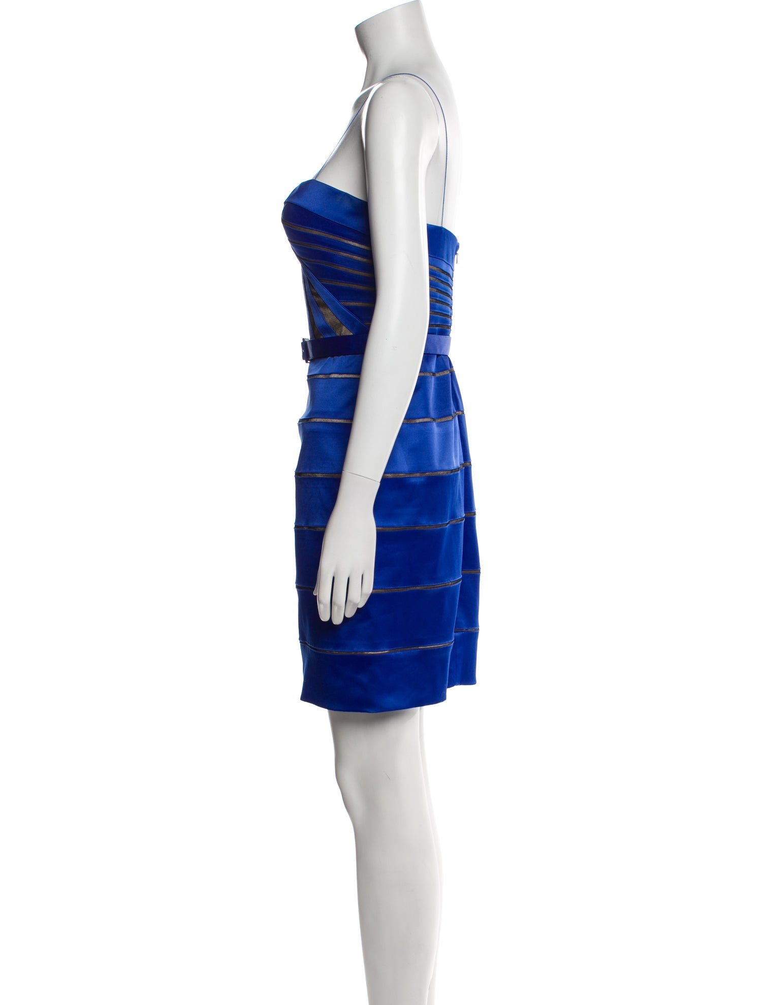 Aidan Mattox Striped Mini Dress