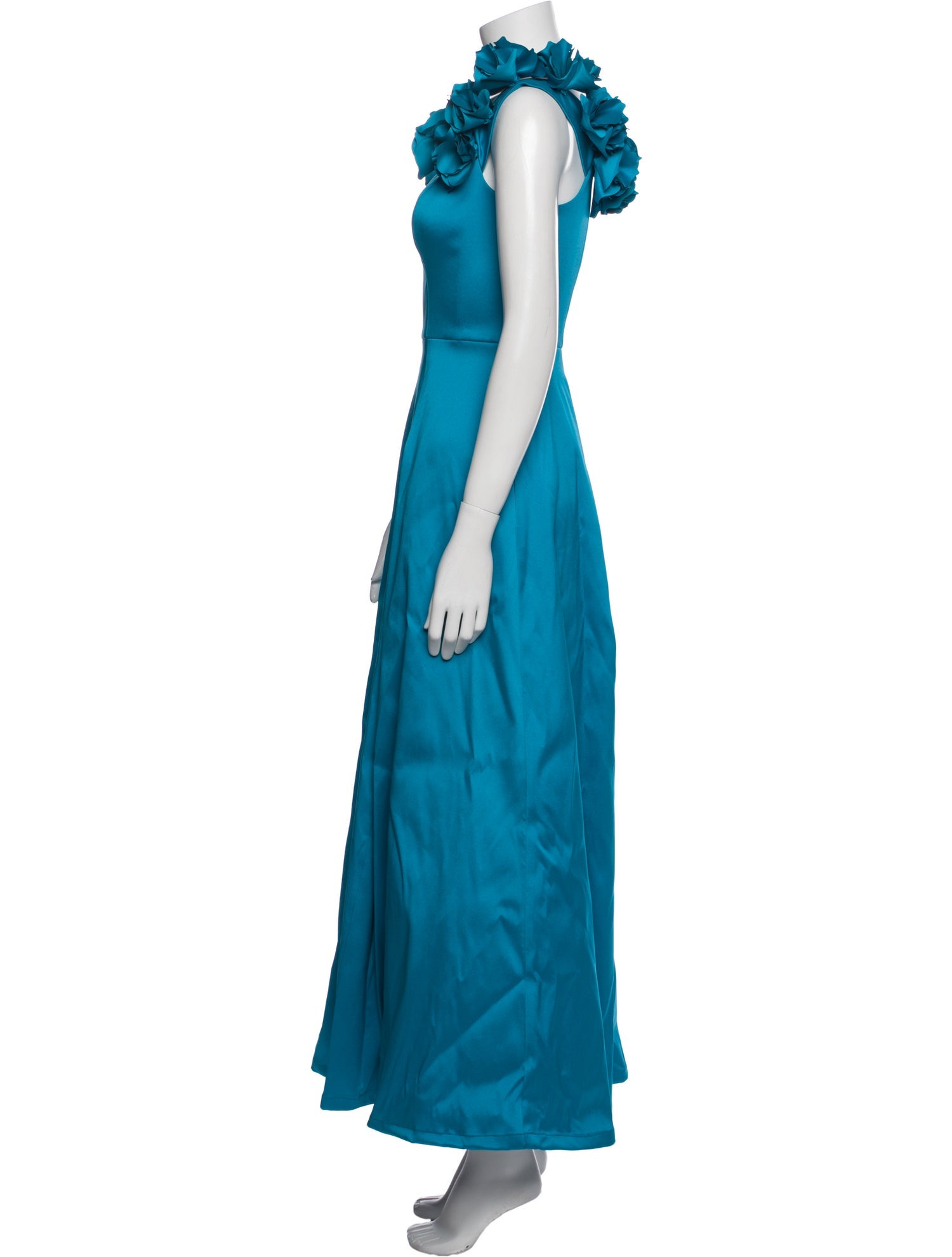 Aidan Mattox V-Neck Long Dress
