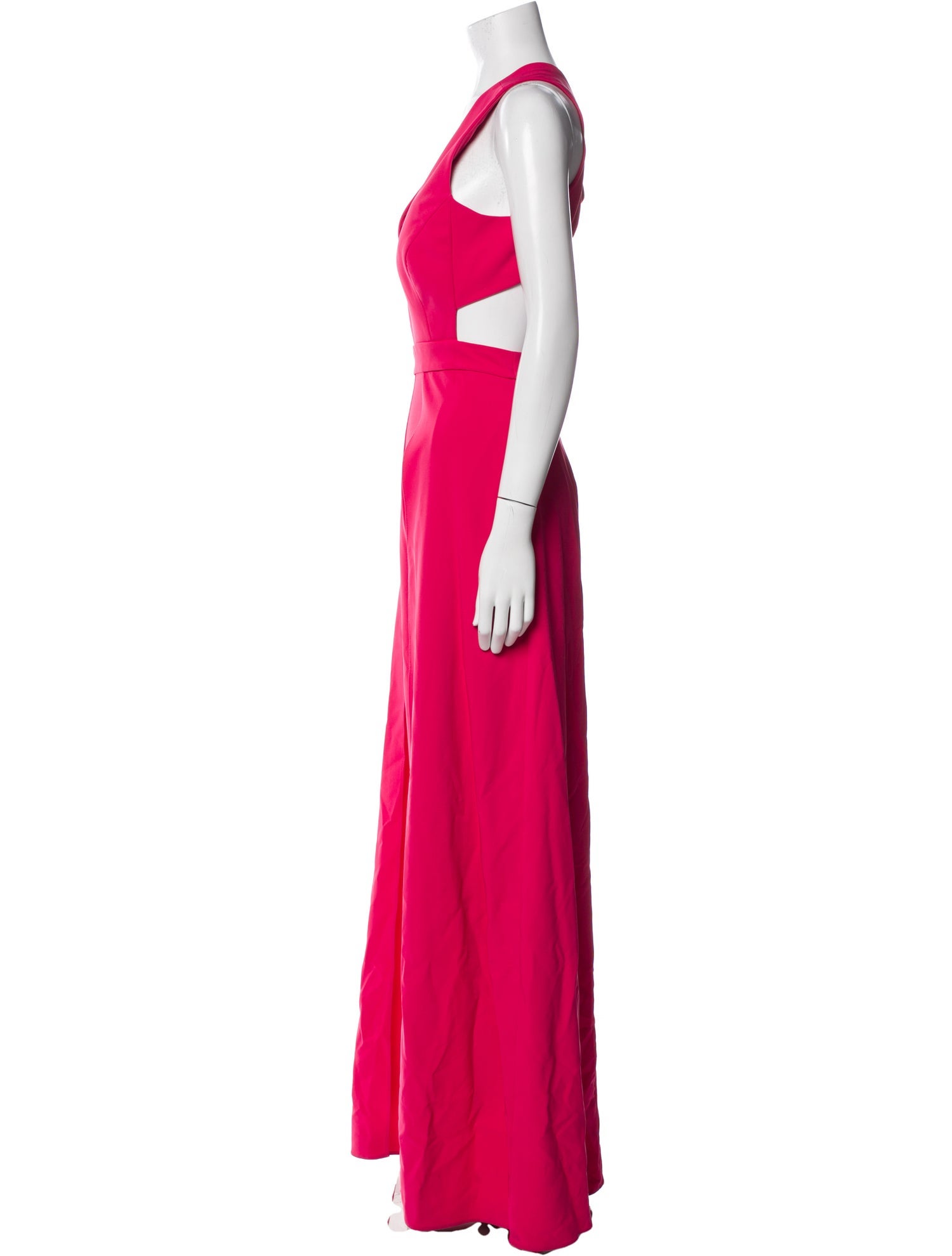 Aidan Mattox Plunge Neckline Jumpsuit