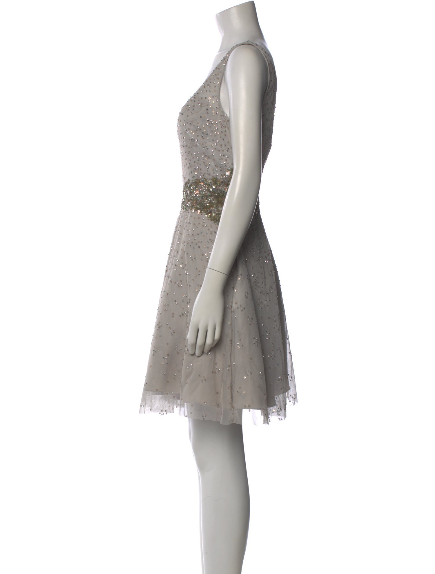 aidan mattox grey dress Printed Mini - Dresses, Clothing - WAIDA29124 grad dress