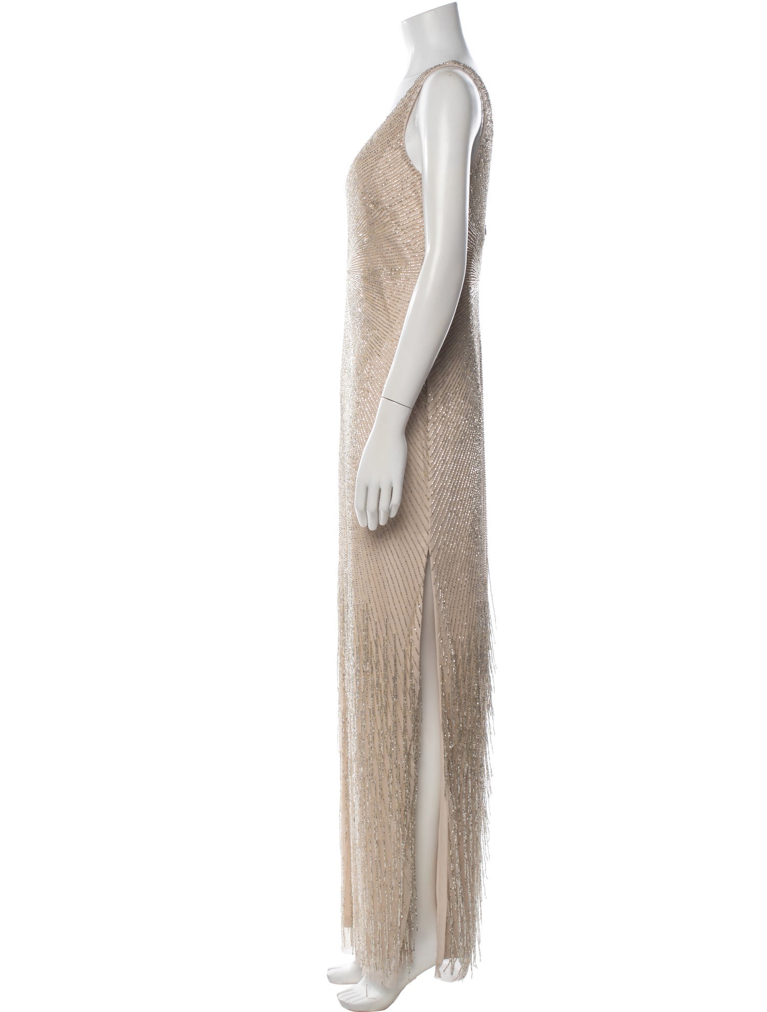 Aidan Mattox V-Neck Long Dress w/ Tags